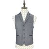 Cavani Mens Brera Plain Herringbone Tweed Waistcoat  