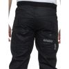 Enzo Mens New Cuffed Coated Denim Jeans Distressed Black