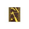 Brimarc Mens Heavy Duty Black Tape Measure Braces Trouser Belt Suspender 2" 50mm Wide 