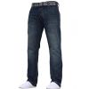 Crosshatch Mens Wak New Straignt Leg Jeans Dark Wash
