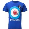Vintage Retro Mens In The Mix Target T-Shirt Blue