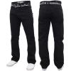 Enzo Mens EZ 324 Designer Denim Jeans Pants Black