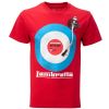 Vintage Retro Mens In The Mix Target T-Shirt Red