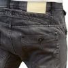 Crosshatch Mens Kractus Designer Twisted Leg Regular Fit Tapered Jeans Greywash