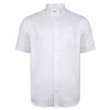 Farah Mens Short Sleeve Regular Fit Oxford Shirt 'The Drayton' White