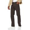 Wrangler Texas Mens Stretch Regular Fit Brushed Jeans Brown