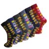 Design Socks Mens Coloured Design Socks Smart Suit Work Golf Cotton Blend Adults 6 Pairs