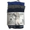 3 Pack Mens Boxers Shorts Calvin Classic Comfort Fit Underwear Breifs