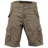 Crosshatch Mens Thorley Designer Cargo Combat Chino Shorts Timber Wolf