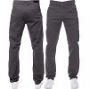 Enzo New Mens EZ348 Slim Fit Stretch Designer Grey Jeans Chinos