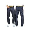 Mens Designer Branded Comfort Fit Straight Leg Rinse Jeans