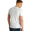 Crosshatch Casual Graphic V Neck T Shirt Coolridge Lt Grey Marl