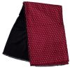 Warrior Clothing Mod Vintage Tassled Scarf Wine Polka Dot