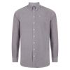 Farah Mens Long Sleeve Regular Fit Oxford Shirt 'The Drayton' Bordeaux