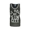 Soul Star Las Vegas Sin City Casual Vest Charcoal