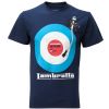 Vintage Retro Mens In The Mix Target T-Shirt Navy