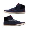 JJ Cardiff Navy Denim Hi-Tops Trainers