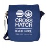 Crosshatch Lamoon Mini Satchel Messenger Travel Bag Sodalite Blue
