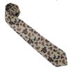 Warrior Mens Mod Style Cream Vintage Paisley Tie 1970s Look