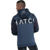 Mens Hoodie Crosshatch Popof Navy Camo Panel Sweatshirt Jumper Top Pullover 