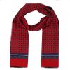 Warrior Clothing Mod Vintage Tassled Scarf Red Paisley