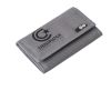 New Mens Crosshatch Three Fold Zip Nylon Vaults Wallets Steel Grey