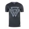 Firetrap Mens Morrin Cotton Crew Neck Short Sleeve Tee Raven