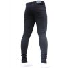 New ENZO Mens Designer Stretch Super Skinny Denim Jeans Black