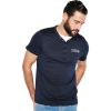 Jack & Jones Paven Split Neck T-Shirt Black Navy 