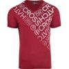 New Crosshatch Mens Bordan Branded Designer Casual V Neck T Shirt Deep Red