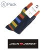 Jack & Jones JJCap 4 Pack Variety Socks Multicoloured 