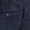Cavani Draco 3 Piece Suits Check Tweed Regular Fit Blazer Navy Check