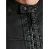 Jack & Jones Warner Casual Biker PU Jacket Black