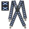 Brimarc Mens Heavy Duty Scottish Flag Braces Trouser Belt Suspender 2" 50mm Wide 
