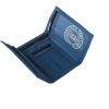 New Mens Crosshatch Three Fold Zip Nylon Crunch Wallets Mazarine Blue