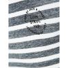 Casual Striped Noize Crew Neck T-Shirt Black