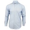 Farah Mens Long Sleeve Regular Fit Oxford Shirt 'The Drayton' Blue