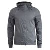 Crosshatch Windbreaker Jacket Lightweight Zip Summer Achernar Hooded Top Quiet Shade 