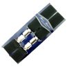 Threads Mens Heavy Duty Black Braces Trouser Belt Suspender 1.5" 35mm Wide