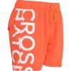 New Crosshatch Mens Designer Shortgate Swimming Trunks Shorts Orange