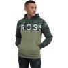 Mens Hoodie Crosshatch Popof Green Camo Panel Sweatshirt Jumper Top Pullover 