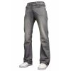Enzo Mens A42 Designer Flared Bootcut Denim Grey Wash Jeans