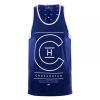 Crosshatch Mens Branded Alfa Casual Vest Estate Blue