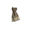 Warrior Luxury Silk Scarf with Wool Back Mod Cream Paisley