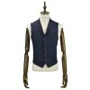 Cavani Ferro Mens New Plain Waistcoat Navy 