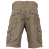 Crosshatch Mens Thorley Designer Cargo Combat Chino Shorts Timber Wolf