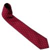 Warrior Mod Style Wine Polka Dot Tie Vintage 1970s Look