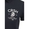 Crosshatch Aichi Mens Authentic Casual Designer Pique Polo Shirt Night Sky