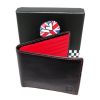 Warrior Black Credit Card Leather Wallet 2Tone