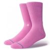 Stance Mens New Classic Crew Comfort Icon Anthem Socks Saturated Pink